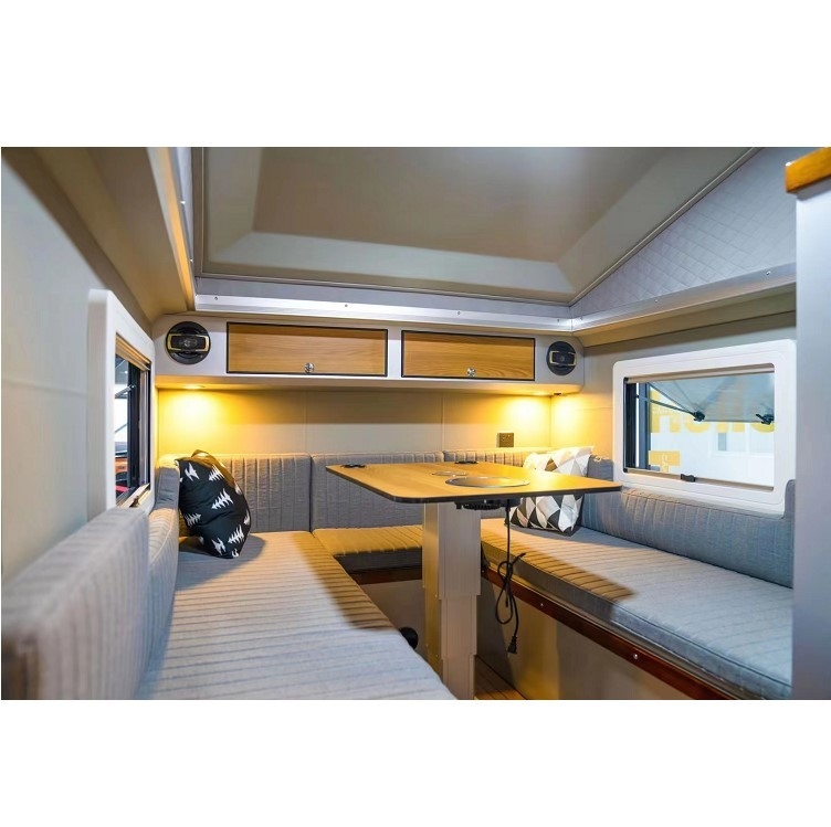 Fabriek directe verkoop Kleine 1500 kg vouwbare off-road aanhangwagens 1000 mm zware geleidingsrail met tent