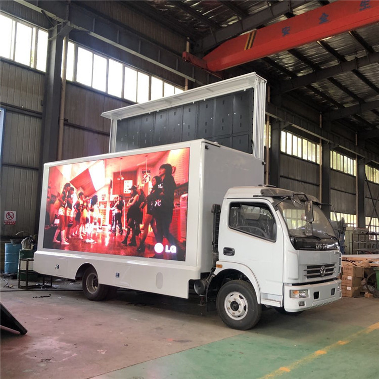 Mobiele LEIDEN van de Dongfeng Mobiel Vrachtwagen Geleid Vertoning 4x2 Reclamevoertuig Waterdicht voor Openlucht