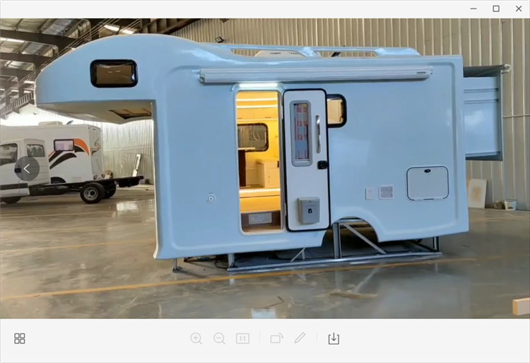 De aangepaste Witte Opgezette Doos van Kampeerautoshell body luxury decoration assembling rv