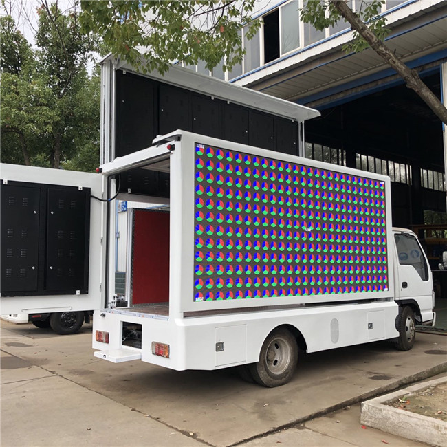 P5 van het LEIDENE van de Vrachtwagenlhd Reclame Mobiel Aanplakbord Dieseltype met Generator en Sprekers