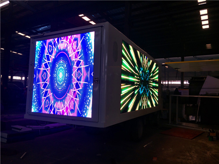 P4 maakt de Digitale Aanplakbordvrachtwagen het 192 * 192mm LEIDENE Scherm Van High Brightness Outdoor waterdicht