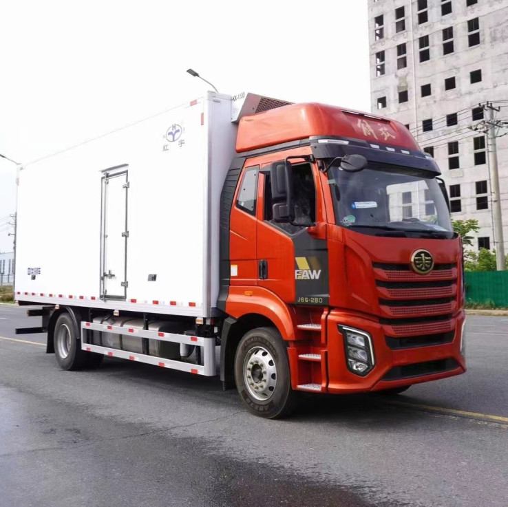Het Fruit van FAW 10 Ton Reefer Truck Cold Room Van Truck For Vegetable And