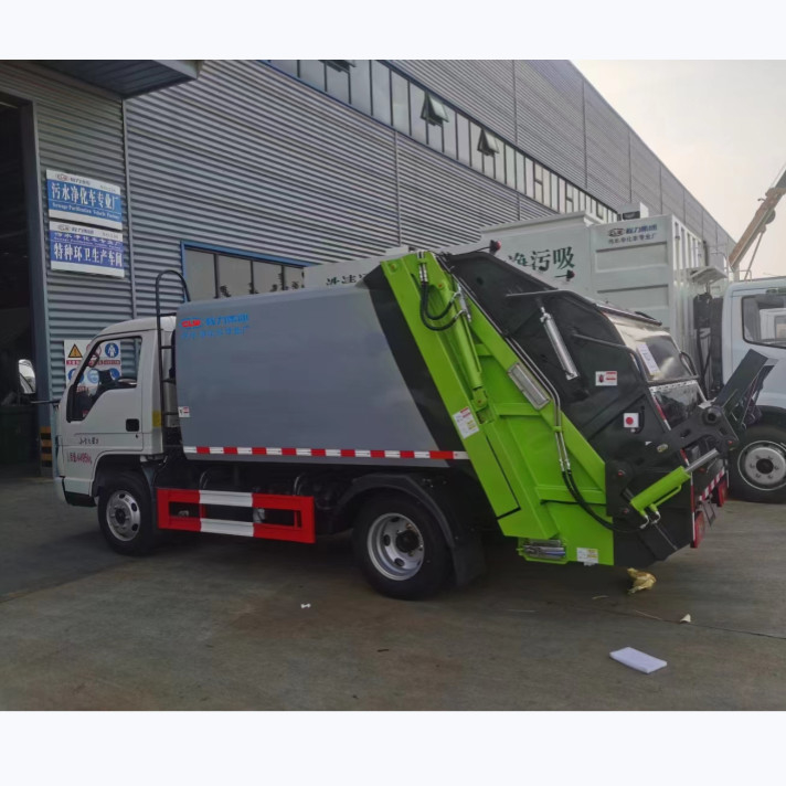 vuilniswagen met compactor foton koolstofstaal compactor vuilniswagen maximaal rijsnelheid 90 km/u