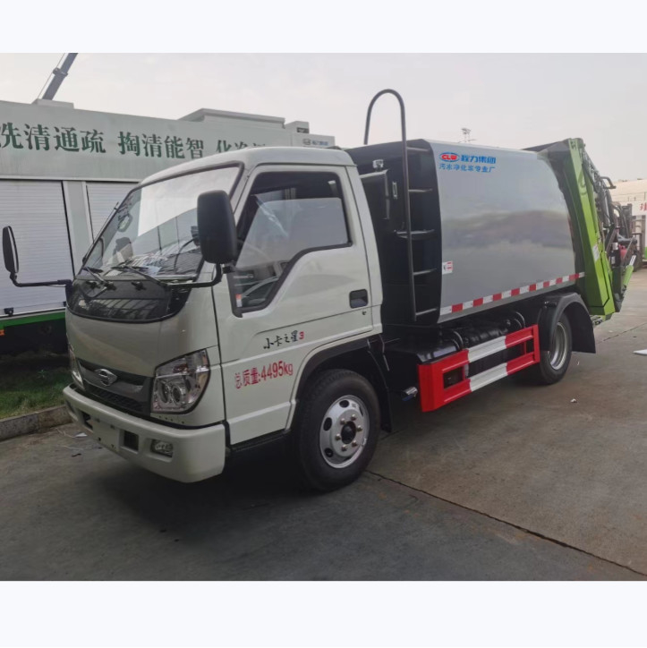 vuilniswagen met compactor foton koolstofstaal compactor vuilniswagen maximaal rijsnelheid 90 km/u