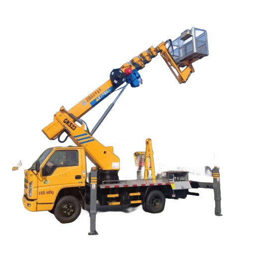 23 meter Maximale operatiekracht Luchtwerkplatform Truck Bucket Grootte 1000x700x1250mm