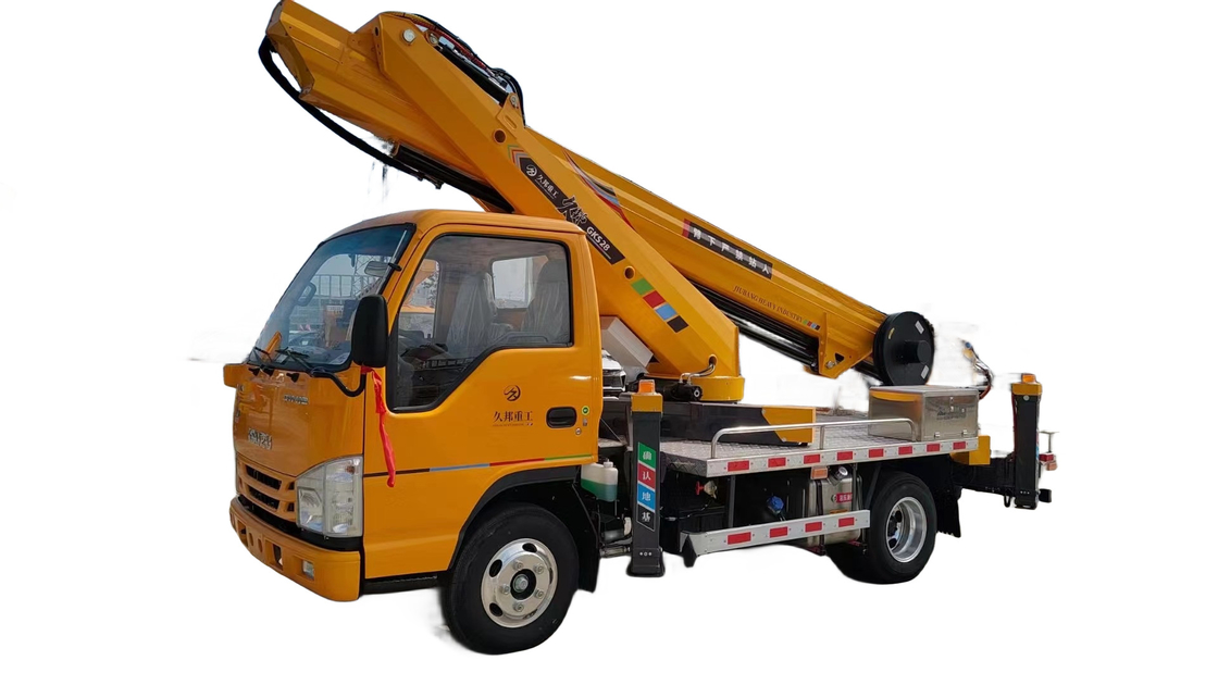 23 meter Maximale operatiekracht Luchtwerkplatform Truck Bucket Grootte 1000x700x1250mm