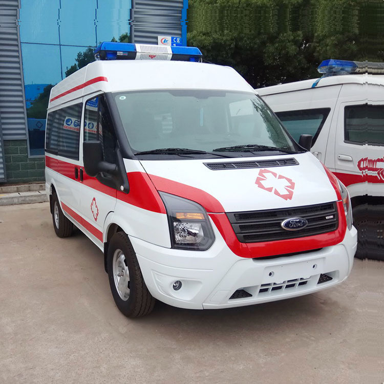 Ambulancevoertuig Auto Ford 4*2 Ambulancevoertuig Nood ambulancevoertuig Met een maximale snelheid van 130 Km/h