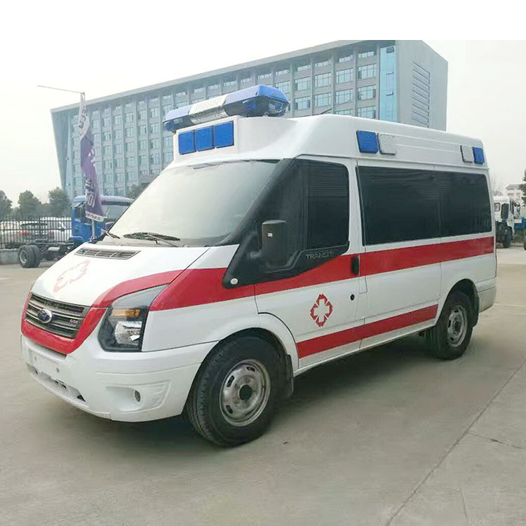 Ambulancevoertuig Auto Ford 4*2 Ambulancevoertuig Nood ambulancevoertuig Met een maximale snelheid van 130 Km/h