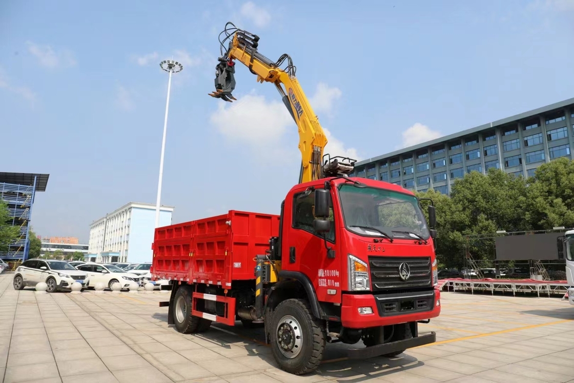 2023 3 ton Mini rechte telescopische kraan Truck gemonteerde kraan Maximale snelheid 90 Km/H