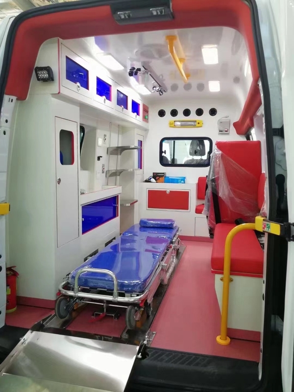 2024 Nieuwe ambulance auto Prijs 4*2 Dieselmotor Manual Ward Type ambulance voertuig