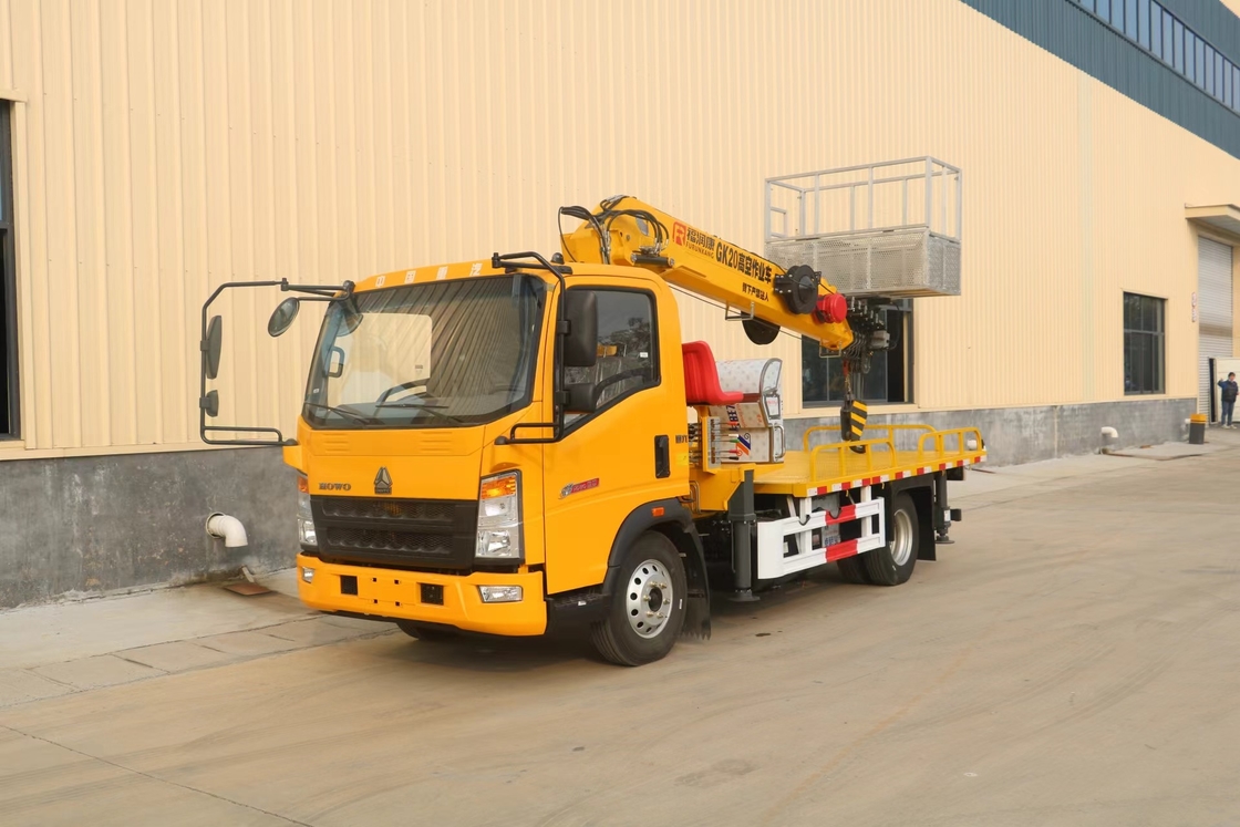 Telescopisch platform vrachtwagen 21 meter HOWO Brand Boom Lift Cherry Picker Truck