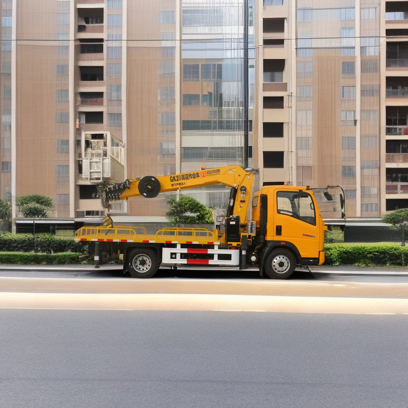 Howo luchtwerkplatform, drie sectie 21M telescopisch boom werkplatform