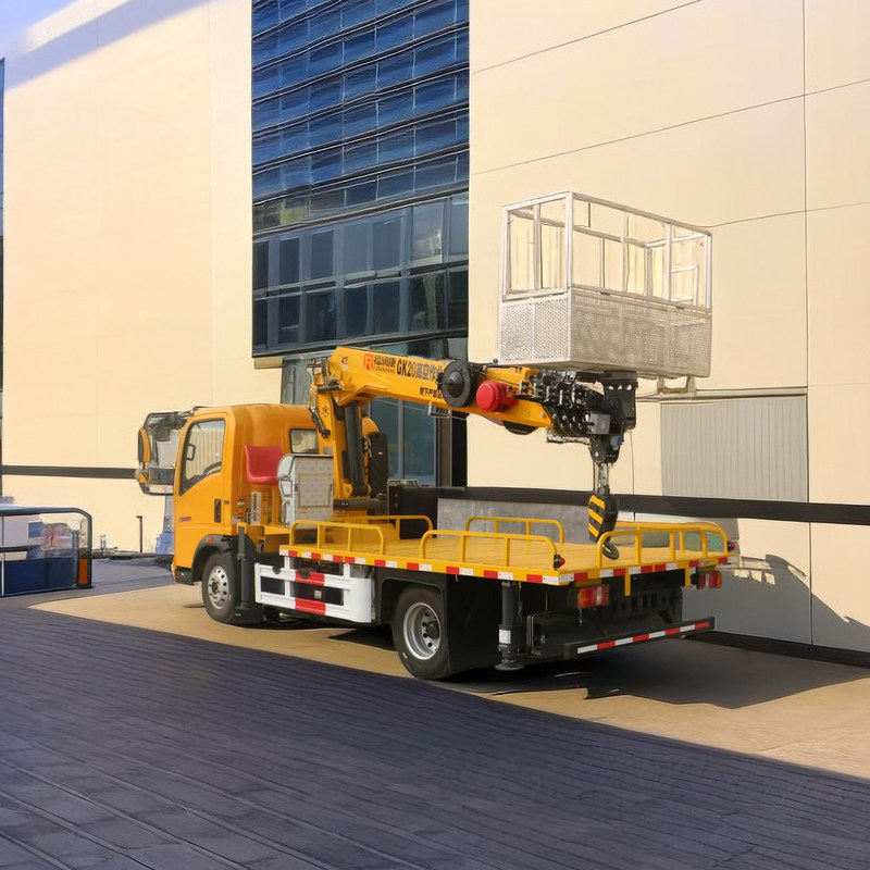 Howo luchtwerkplatform, drie sectie 21M telescopisch boom werkplatform