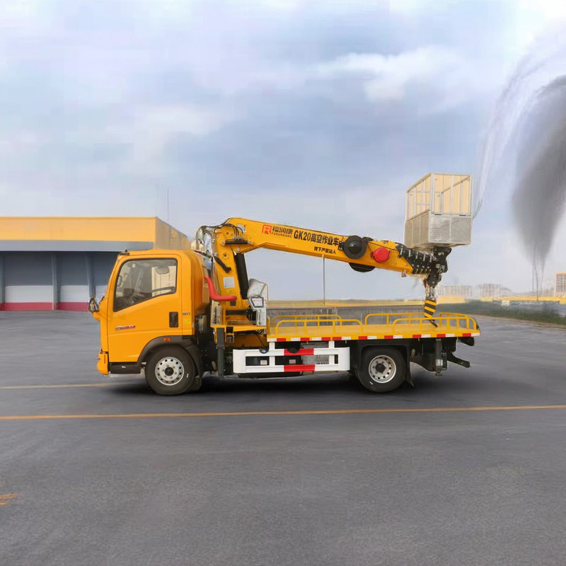 Howo luchtwerkplatform, drie sectie 21M telescopisch boom werkplatform