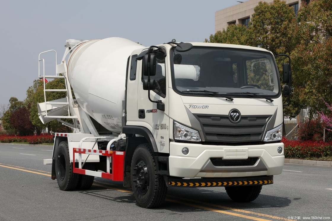 Euro 3 Foton Kleine 3 kubieke meter Betonmixer Truck 83 Max Speed ((Km/H) Truck Mixer Truck