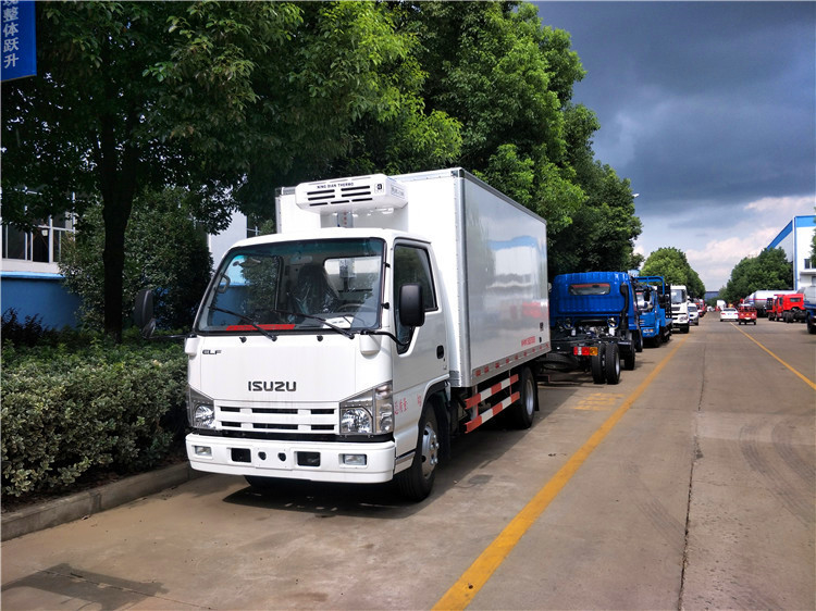 Japan 4*2 ISUZU koelkast Truck PTO-systeem 5 ton vriezer Truck