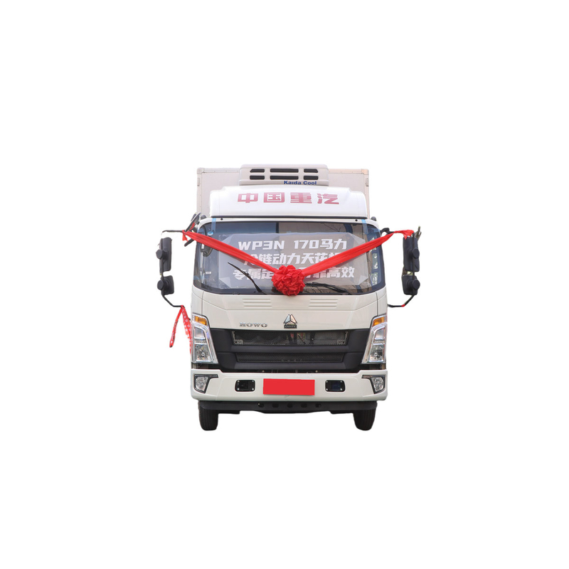 Sinotruk Howo Kleine koelkast Truck 95km/h 130hp 5 ton Mini koeltruck
