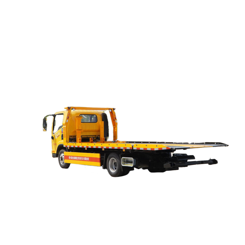 6 wielen platbed Wrecker Truck JAC / 4 Ton Winkel sleeptruck Te koop