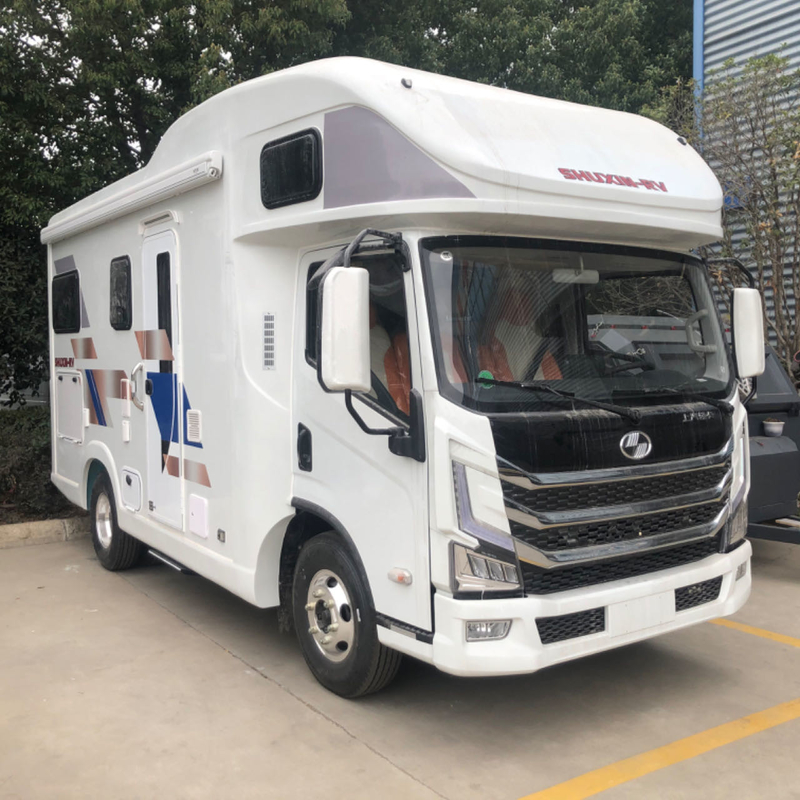 Caravan van de Kampeerautovan automatic transmission 4*2 Motorhome rv van Yuejinfoton de Openlucht