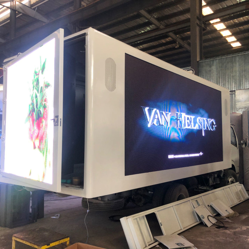 Op maat gemaakte Isuzu Mobile Big Screen Truck P3 P4 P5 Digitaal Voor Truck Gemonteerd Met Gewicht 2500KG