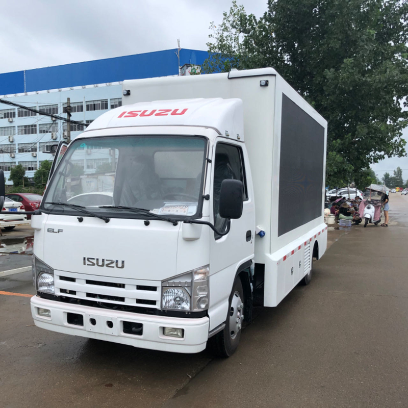 Isuzu P5 P6 P4 Vrachtwagen Opgezette Geleide Vertoning 3840*1728mm Mobiele LED Schermaanhangwagen 102HP