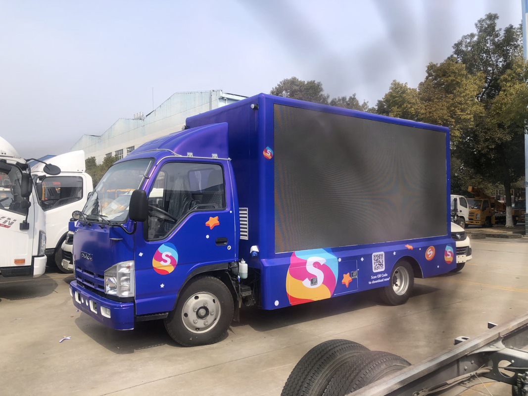 P4 5 6 Isuzu Mobile LED Display Truck 4X2 95 km/h Mobiele mini truck