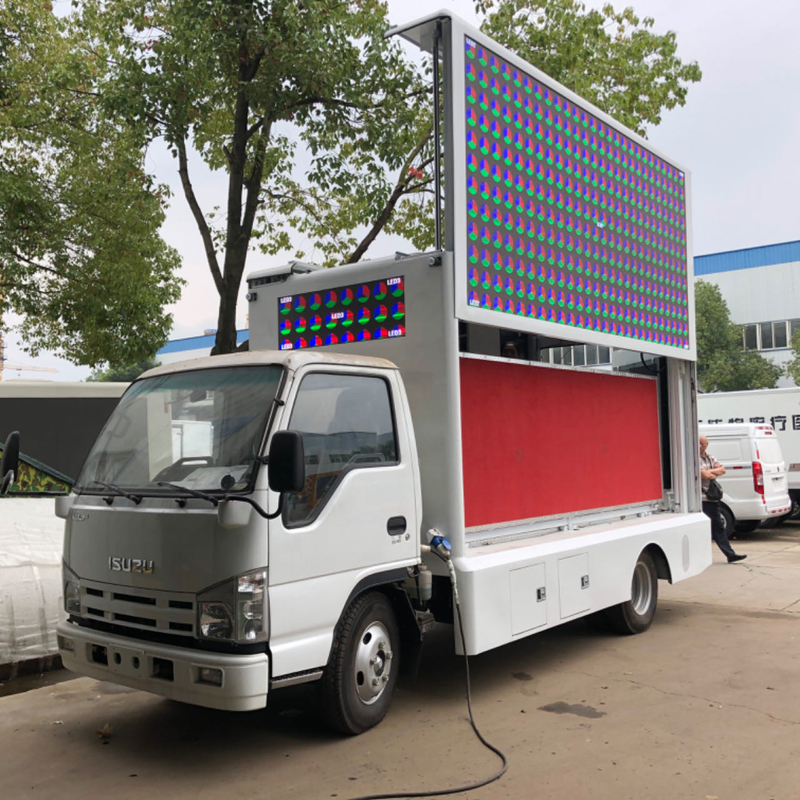 Isuzu 4*2 Euro 5 Led Display Box Truck Mobile Led Screen Billboard Truck Reclame Led Truck Te koop