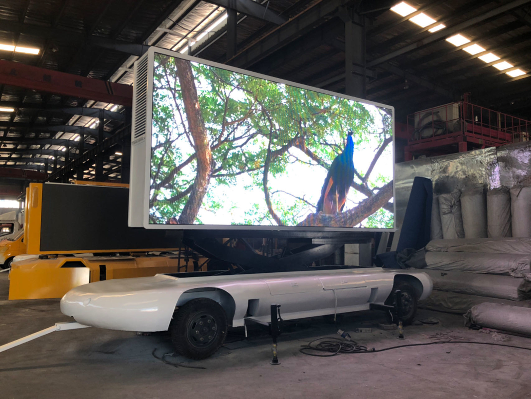 Buiten waterdicht mobiele vrachtwagen trailer Van led scherm P5 Led Video wandpaneel voor reclame muziek festival display