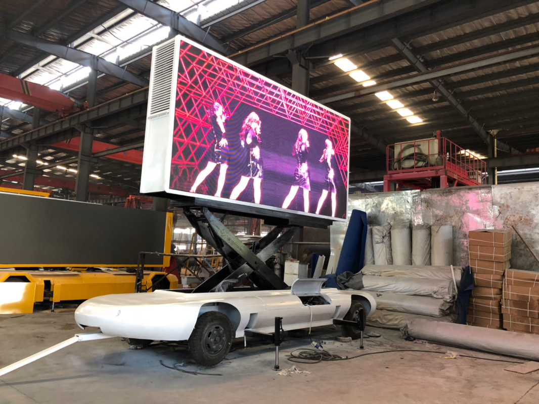Buiten waterdicht mobiele vrachtwagen trailer Van led scherm P5 Led Video wandpaneel voor reclame muziek festival display
