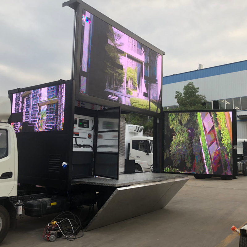 P3 P4 Outdoor waterdicht mobiel geleid video truck / trailer / van mobiele digitale reclame led billboard