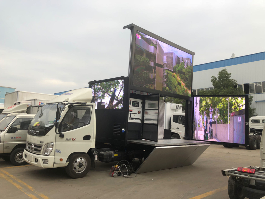 Mini Truck met Billboard Reclame Outdoor Foton Tarpaulin LED mobiele reclamebus Truck