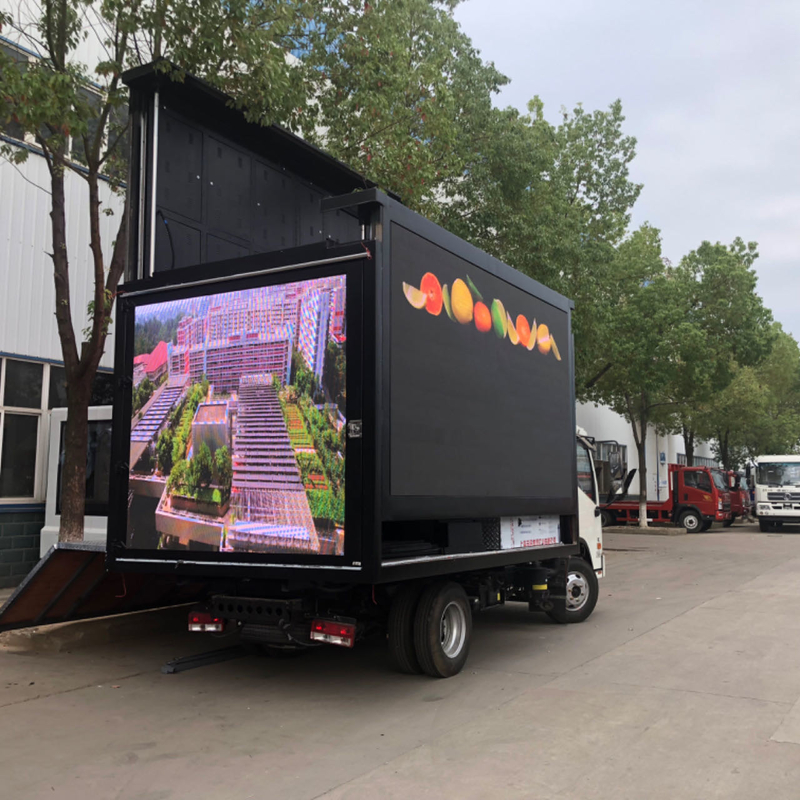 Mini Truck met Billboard Reclame Outdoor Foton Tarpaulin LED mobiele reclamebus Truck