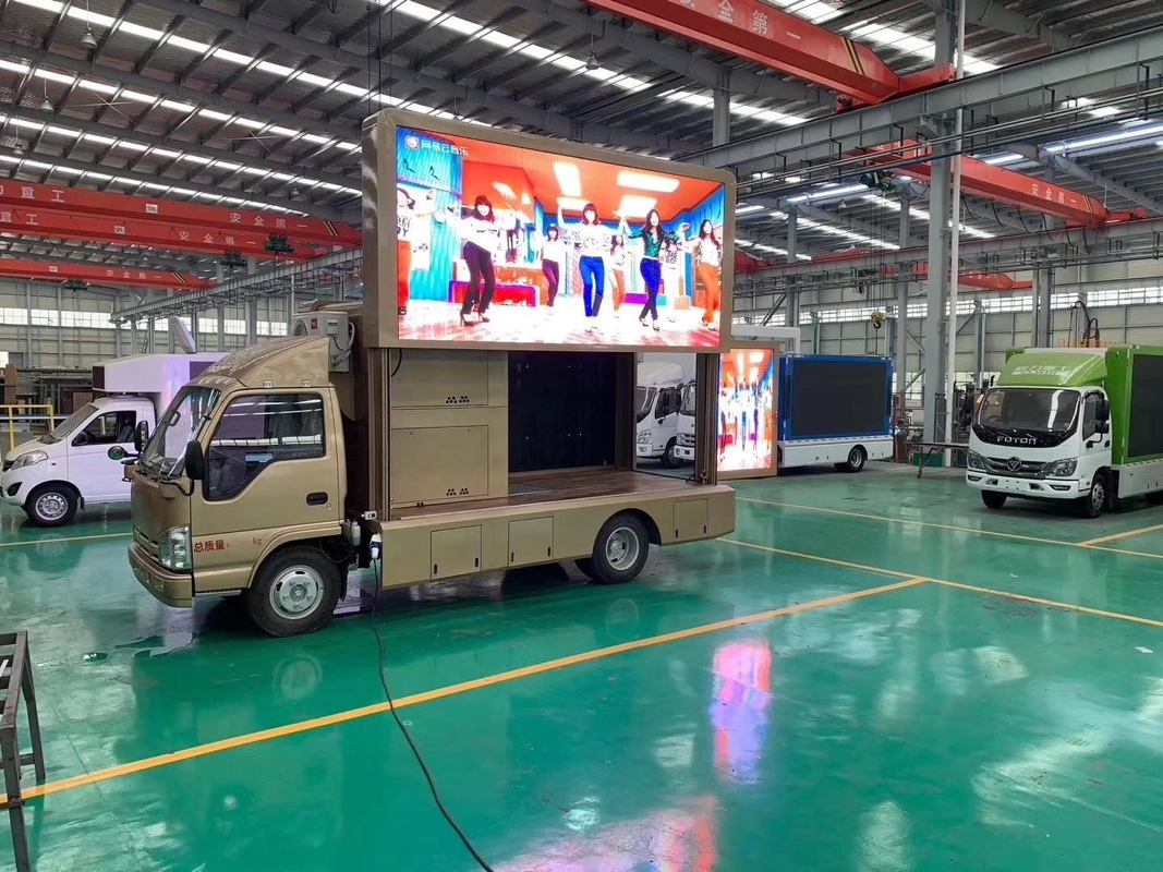 Waterdicht volkleurig P3 P4 scherm mobiele reclamewagen Outdoor Led Display Stage Truck