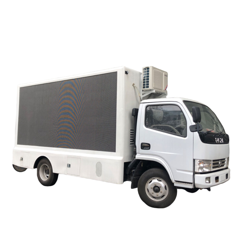 4x2 P4 Dongfeng led scherm op vrachtwagen Euro 5 Euro 6 LHD led mobiele display truck