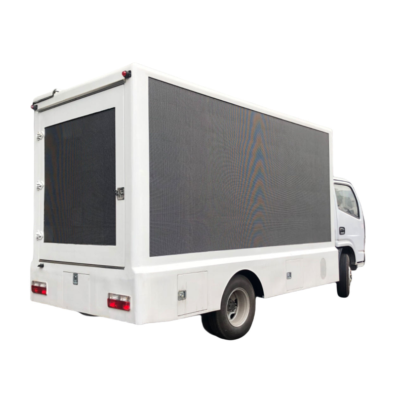 4x2 P4 Dongfeng led scherm op vrachtwagen Euro 5 Euro 6 LHD led mobiele display truck