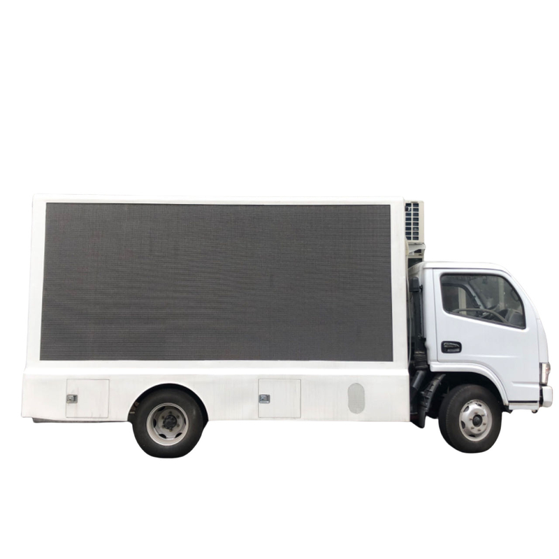 4x2 P4 Dongfeng led scherm op vrachtwagen Euro 5 Euro 6 LHD led mobiele display truck