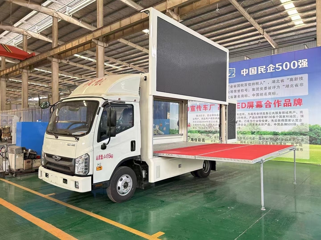 Foton 4X2 mobiele led truck reclame waterdicht P4 P5 P6 outdoor voertuig led display