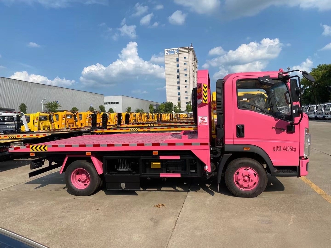 SINOTRUK HOWO 4x2 3-5 ton Flatbed Light Duty Wrecker Tow Truck Road Rescue Recovery Vehicle Te koop